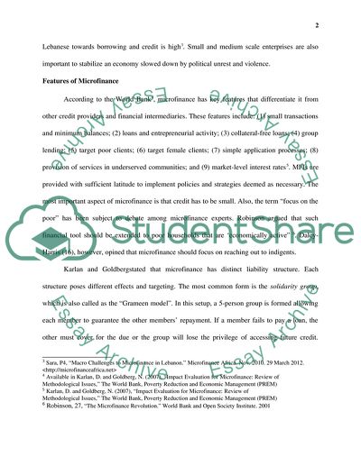 Microfinance of Lebanon