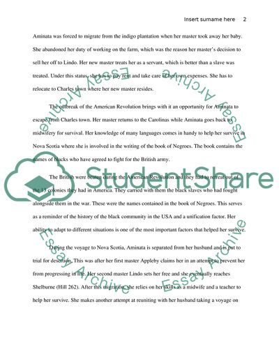 The Book of Negroes Analysis