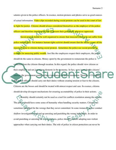 Police Harass Citizens While Surprising Social Protest