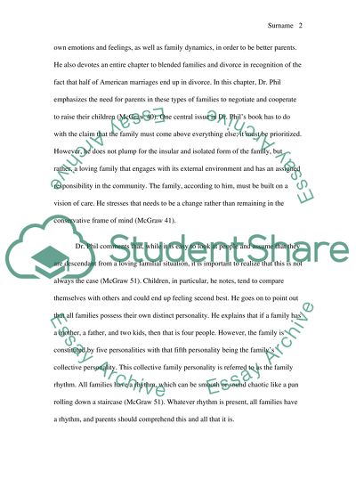 Functional and Dysfunctional Families (Family First) By Dr. Phill