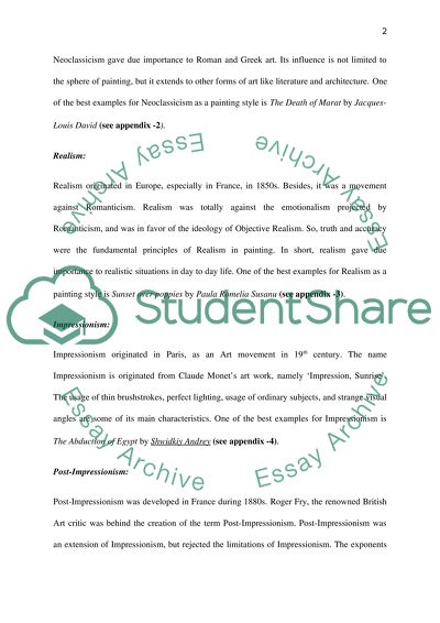 Tracing the development of painting