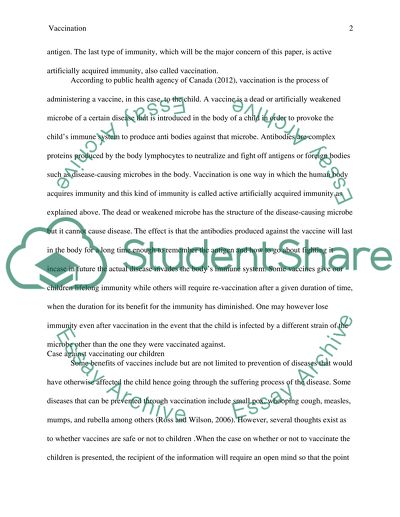 Why We Shouldt VaccinateOur Children