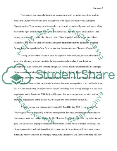 Olympics: Beijing 2008 and London 2012