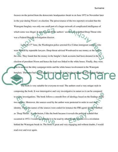 All The Presidents Men