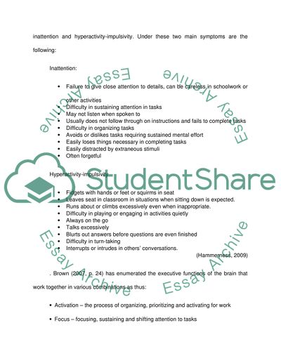 adhd research paper topics