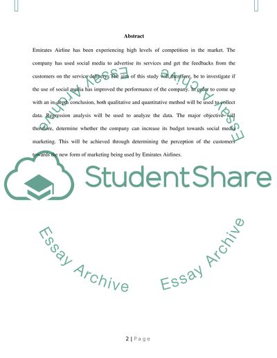 Investigation of the Impact of Social Media Tools on Emirates Airlines