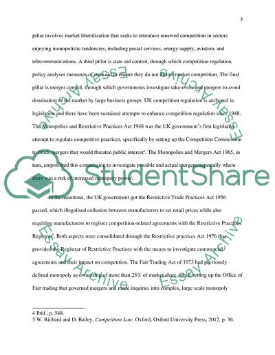 Competition Regulation and Functioning Competitive Markets