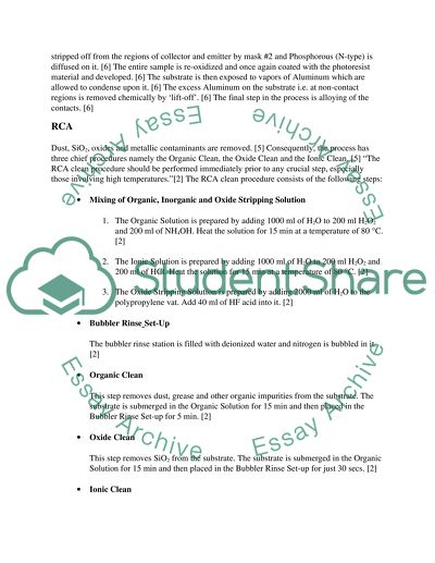 The Fabrication Of Bipolar Junction Transistors By Diffusion Planar Process