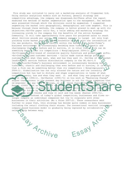 Clippermac Ltd Marketing Strategy