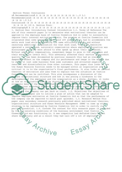 Individual Business report