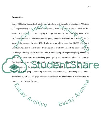 Ratio Analysis of J Sainsbury Plc