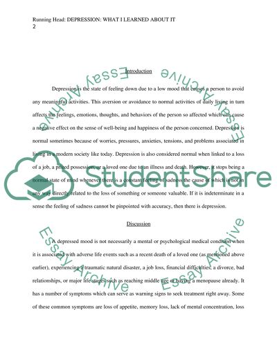 Depression and what you learned about it