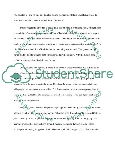 Napoleon and the Rebuilding of Paris by Pinkney