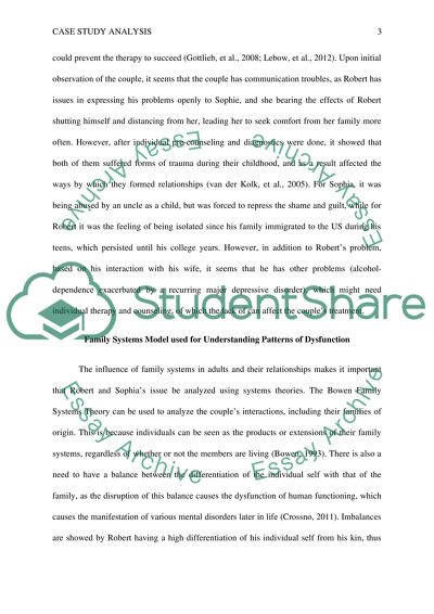 Assessment, Diagnosis, and Treatment of a Couple