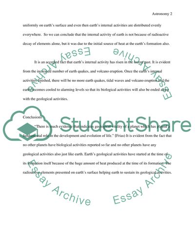Geological Activities of Earth