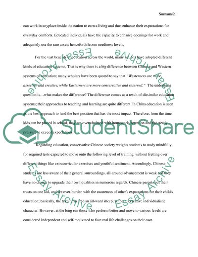 Differences between Chinese and Western Education