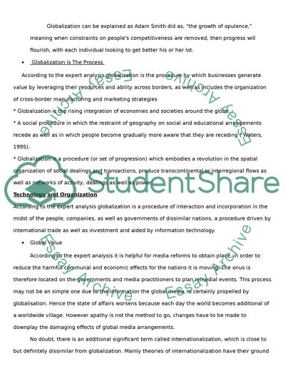 The Effects of Globilization