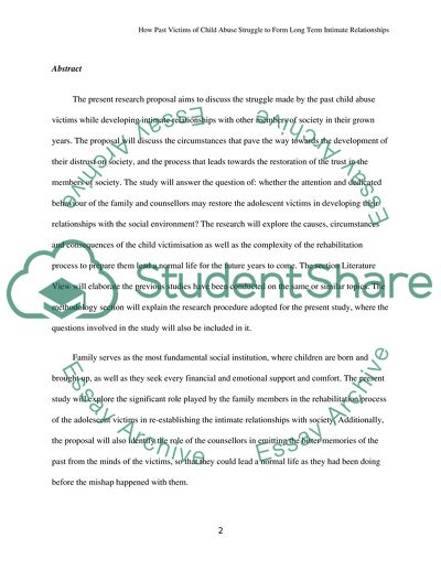 How Past Victims of Child Abuse Struggle to Form Long Term Intimate Relationships