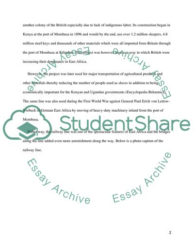 Tsavo Railroad Bridge in Kenya