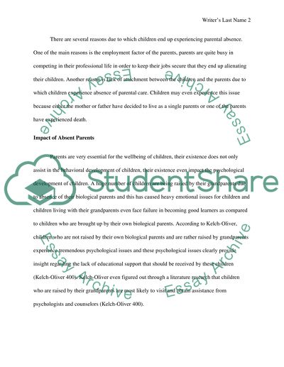 Are There Psychological Effects of Parental Absence on Children