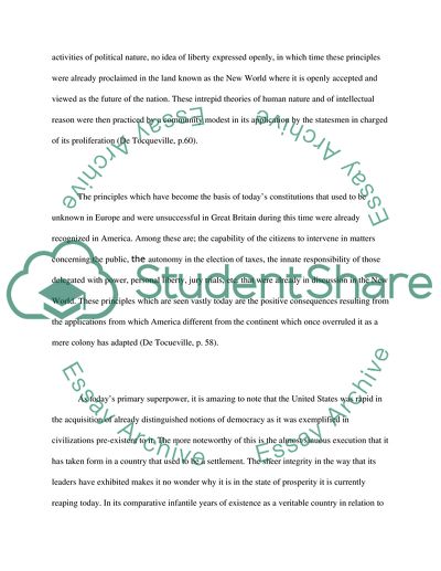 Is Democracy an Antidote to Revolution for Tocqueville