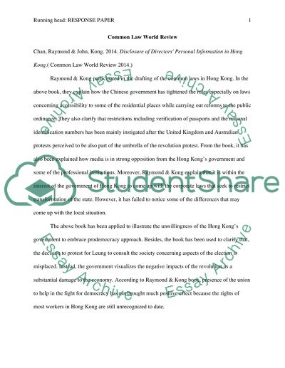 Common Law World review