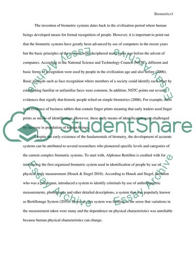 The Advantages and Disadvantage of Biometric Systems