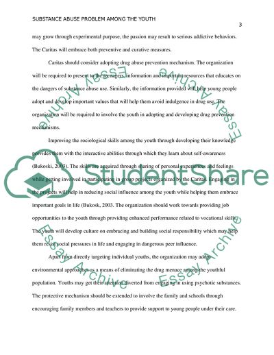 Youth and Substance Abuse: Caritas Implementation Project