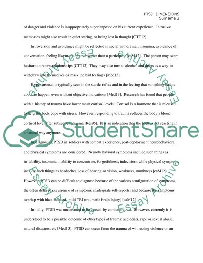 PTSD: Physical, Mental, and Spiritual Dimensions