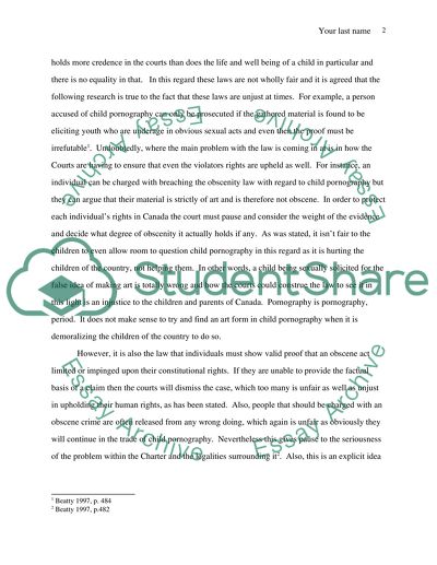 Obscenity Laws and the Canadian Charter of Freedom and Rights