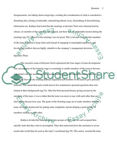 Five Dysfunctions of a Team