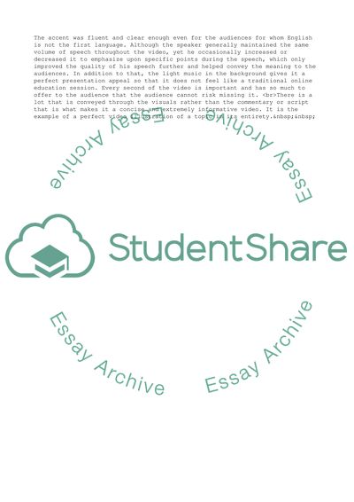 Critique of Online Presentation Business