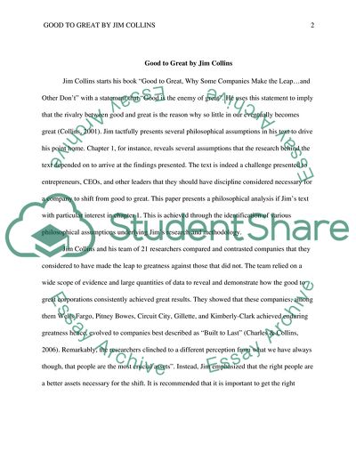 Good to Great by Jim Collins