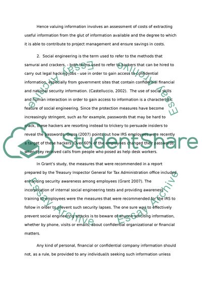 Safe and Secure: Security Management