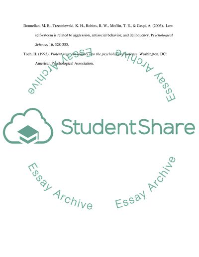 Connections between Self-View and Aggression