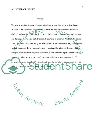 Argumentative Thesis