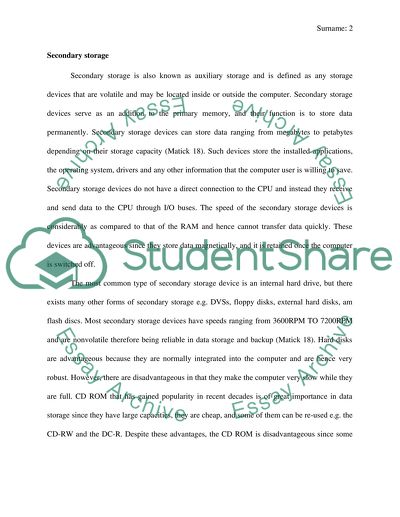 Computer Storage Systems