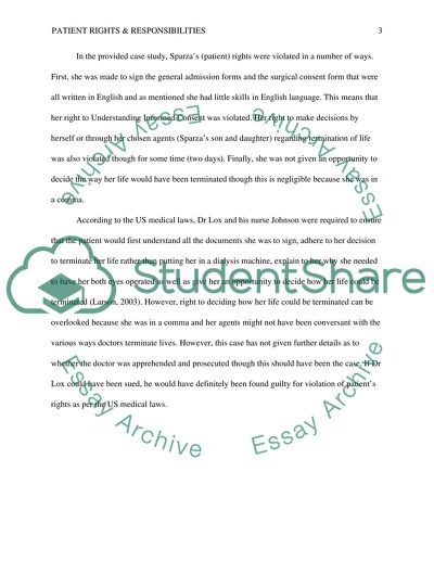 Patient Consent/Patient Rights & Responsiblities/End of Life (SLP)