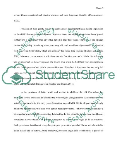 Babies and Young Children Healthcare