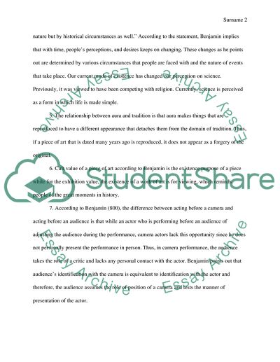 The Work of Art in the Age of Mechanical Reproduction