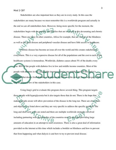 MIH 521 Health Program Evaluation (Mod 2 CBT)