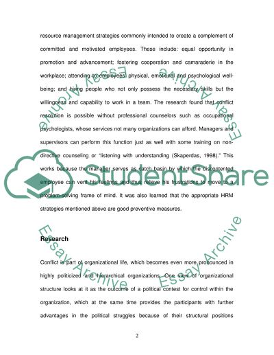 Bargaining and Negotiation:The Best Conflict Resolution Methods