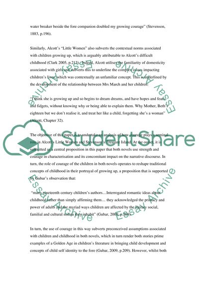 The Role of Courage of Children in Little Women and Treasure Island