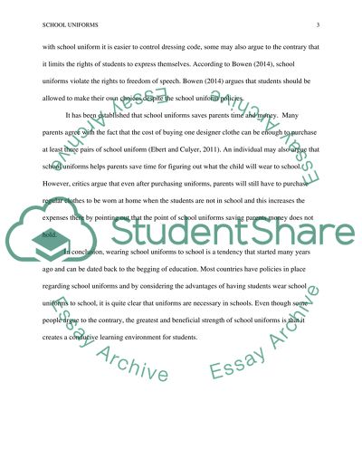 Argument Essay Paper Outline Should Students Wear Uniforms To School High School Experience Essay also Teaching Essay Writing High School Should Students Wear Uniforms To School Essay Example Topics And Healthy Food Essays