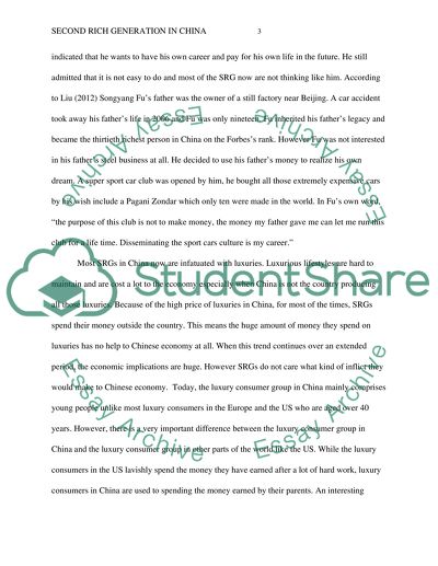 Second rich generation in china