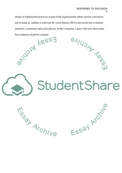 Discussion Board Post Response