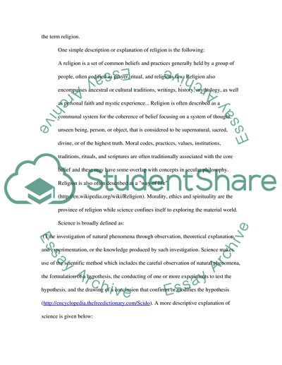 Science has been Proved but Religion is Only a Belief