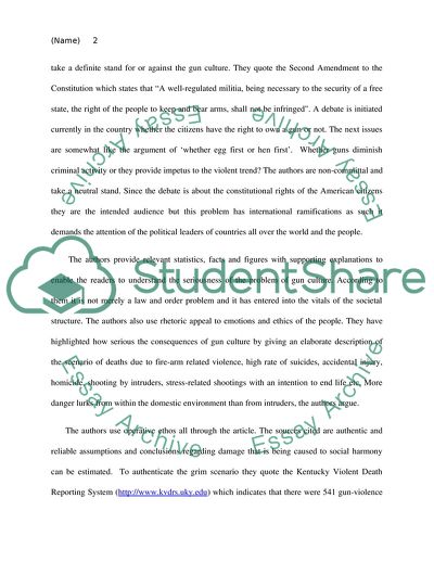 Do Guns Provide Safety and at What Cost