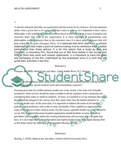 Medical Law and Ethics