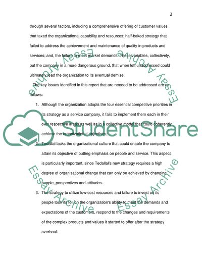 The Operations Strategy, Activity, and Performance